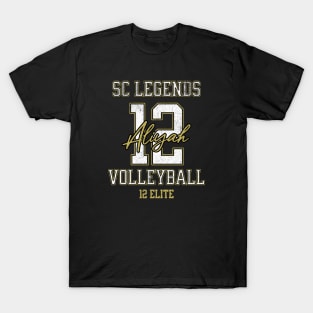 Aliyah #12 SC Legends (12 Elite) - Black T-Shirt